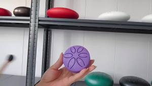 Bigwaves Rain Drum for Outside Garden when it rains - Enhanced 3-Inch 6-Note Steel Tongue Drum Rain Chime PerfectOutdoor Instrument for Rainy Days Meditation or Yoga(Black)