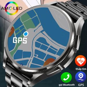 Đồng Hồ Thông Minh Cổ Điển Watch 6 GPS Thể Thao Ngoài Trời Chống Nước Cuộc Gọi Bluetooth Theo Dõi Nhịp Tim Màn Hình 146 Inch Dành Cho Nam Giới