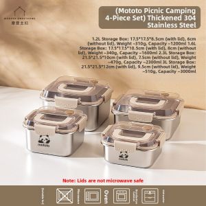 MODERN SWEETHOME | Food-grade Large Capacity Stainless Steel Lunch Box