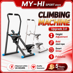 Climbing Machine Staircase Machine Stepper Cardio foldable Home aerobic fitness equipment Smart timer Bold steel rope
