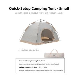 Mountainhiker | Automatic Quick-Opening UPF50+ Portable Waterproof Camping Tent
