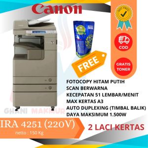 MESIN FOTOCOPY CANON IRA 4251 IMPORT EROPA