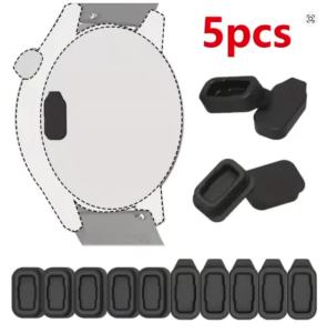 Bộ 5 Nút Chống Bụi Silicon Tương Thích Cho COROS Pace 3/2/Pro Apex 2/2Pro/Pro/Apex 46mm 42mm Vertix 2/2S Chống Bụi Mũ Che