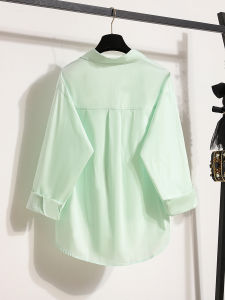 Ladies Cotton Shirt Casual Loose Style Korean Version Spring Autumn New Model Sunscreen Outerwear Top Fashion Commute