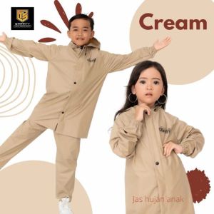 Jas Hujan RAINCOAT Anak Anak Pria Wanita Anti Rembes Bahan PVC Tebal 025 by GRAVITY