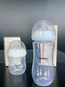 YAHABABY PP Material Baby Bottle Wide Neck 5oz/11oz Newborn Feeding Bottle Silicone nipple BPA free Anti-colic Large Capacity
