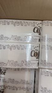 กระดาษทิชชู่พันเเก้ว หนานุ่มไม่ขาดง่าย เหมาะสำหรับพันเเก้วเครื่องดื่มเย็นเเละร้อน คุณภาพดีมาก สีคลาสสิก