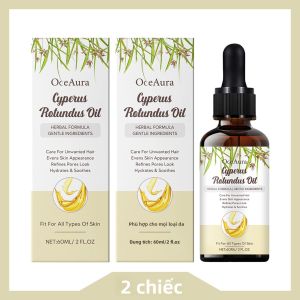 Dầu Chăm Sóc Tẩy Lông OCEAURA 60ml - Ức Chế Sự Phát Triển Của Lông Trên Cơ Thể Nuôi Dưỡng Da Sau Khi Tẩy Lông Giảm Khó Chịu Hấp Thụ Nhanh Dùng Được Cho Cả Nam Và Nữ