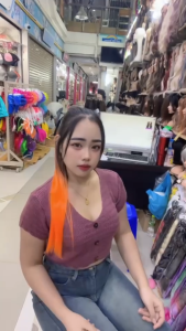 วิก วิกหางม้า หางม้าผูก สีสี หางม้าผูกปลายสี2tone ทำจากเส้นไหม สินค้าพร้อมส่ง