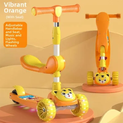 ZHUOLESHI | Convertible 3-in-1 Rideable Scooter for Kids