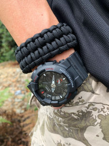 [Quick Release] Customized Paracord Bracelet Outdoor Self-Rescue Bracelet Outdoor Tactical Equipment Mens Multi-Functional Compilation Carrying Strap