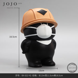 Creative Cute Panda Bear Resin Figurine Entrance Table Decorations Living Room Couples Express Love Animal Shape Home Decor