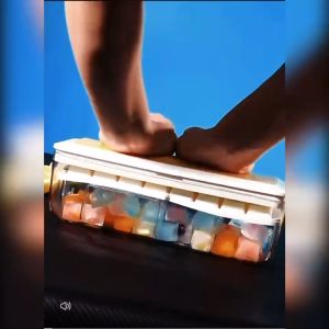 【S.mart】quick release silicone 24 grid ice cube box ice maker QR106