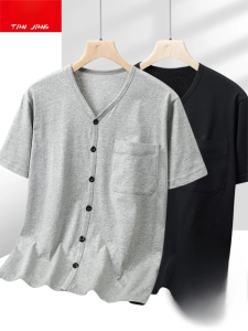 TIANJIANG | Summer Loose Cotton Short Sleeve T-shirt for Elderly Men