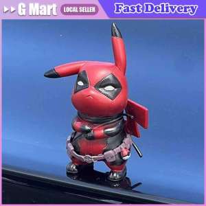 Cartoon Anime Marvel Avengers Deadpool Pokemon Figure New Cosplay Doll Cute Model Desktop Ornament Kids Toy Holiday Gift
