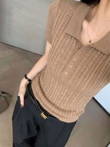 YUANYA | Retro Style Summer Polo Shirt for Women