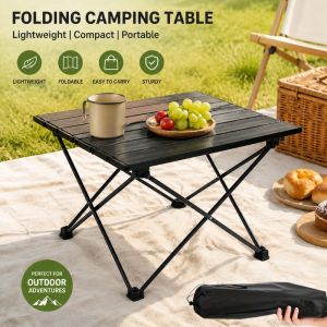 Portable Folding Camping Egg Roll Table Lightweight Collapsible For Outdoor Picnic Beach Travel Backyard Fishing Hiking Barbecue