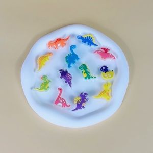12PCS Luminous Shoe Charms Set Accessories Hole Shoe Buckle Cute Dinosaur DIY Shoes Decorations Kids Party Boy Girls Gift