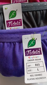 3 pcs CD celana dalam wanita merek fidela/3 pcs celana dalam perempuan