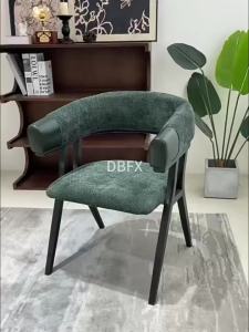 DUOBAOFUXING | Modern Simple Velvet Arm Chair