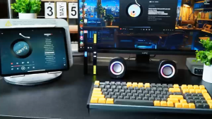 SASION มัลติมีเดีย USB ลำโพงตั้งโต๊ะ คอมพิวเตอร์ตั้งโต๊ะขนาดเล็ก โน๊ตบุ๊ค ลำโพงคอมพิวเตอร์เสียงขนาดเล็ก รองรับการเชื่อมต่อบลูทูธ ลําโพงบลูทูธ