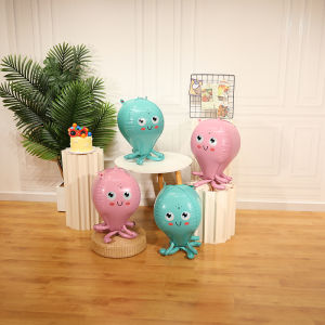 ลูกโป่งของตกแต่งงานแต่งงานปลาหมึกตั้ง4D 33นิ้วลูกโป่งอะลูมิเนียมตกแต่งวันเกิดสำหรับเด็กอุปกรณ์ลูกโป่งฟอยล์ปาร์ตี้งานเทศกาลครบรอบตกแต่งวันเกิด