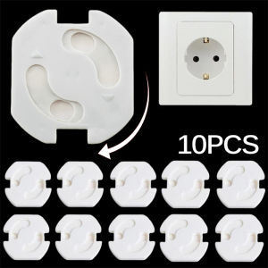 5/10Pcs Kids Child Safety Guard Protection Anti Electric Shock Plugs Protector Rotate Cover EU Power Socket Dust Covers