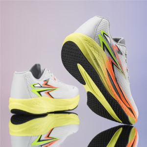 ORNGMALL Mens Casual Sneakers - Lightweight Breathable Mens Running Sneakers | Geometric Design EVA Cushioned Sole Lace-Up Low-Top Casual Shoes for Jogging Street Style & All-Season Comfort