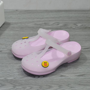 2025 New Womens Hole Shoe Sandals Thick Bottom Mary Janes Nurse Slippers Summer Soft Bottom Anti-slip Jelly Shoes Hollow out Design