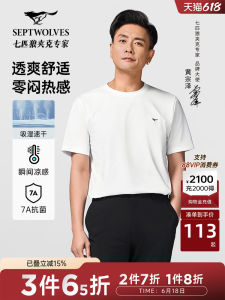 Cooling Quick-Dry Antibacterial Short Sleeve T-Shirt Mens Summer New Ice Silk round Neck Solid Color Top Fashion Urban Daily Youth