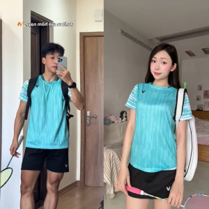 Áo Cầu Lông Quần Cầu Lông Bộ Cầu Lông Nam Nữ Chuyên Nghiệp Vải Thoáng Khí A812 - V Badwear