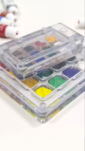 SG RumahHome® Watercolor Palette Set with Mini Sketchbook Portable Travel Painting Kit for Kids Adults Art Drawing