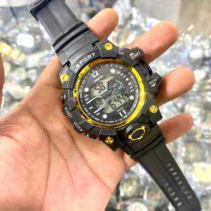 MIRETE Jam Tangan Pria Digital Sport bahan Tali Karet Water resistant Free Box Realpict By Dumai.store
