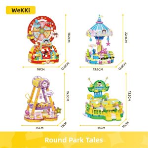 WEIJI | Amusement Park Street Scene Creative Assembly Blocks Toy Gift