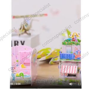 [ READY STOCK ] 3D Puzzle Building Paper DIY Art & Craft Puzzle Castle House Kids Learning Toys Puzzle Paper Jigsaw
