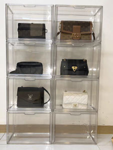 Bag Storage Box Transparent Pack Stand Luxury Dustproof Display Cabinet Acrylic Storage Fantastic Place Bag Storage Rack