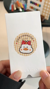 【Vainpot-SG】NAIL & YOLLY Retro Doodle Duck Drawing Gel Palette / 18 Colours | Non-wipe Creamy Gel Colours