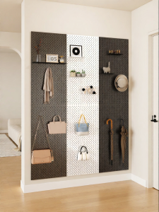 BEIQIVI | Custom Design Drill-Free Steel Shelf Black