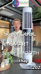 Quạt Tháp Điều Hòa Không Khí UNOLD Super Air Smart 360 Độ Đa Tốc Độ Nhựa ABS Cao Cấp - Đen/Trắng