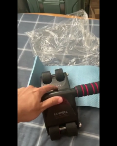 PRADO MALAYSIA Professional 4 Wheel Abs Roller AB Wheel Roller Heavy Duty Silent 6 Six Pack Home Sport Fitness Abdominal Core Gym Workout Equipment FREE Knee Mat 腹肌轮