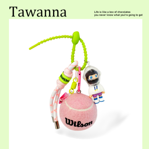 Corporate Event Gift Tennis Pendant Bag Keychain Couple Pendant Birthday Present Fashionable Accessory for Men And Women
