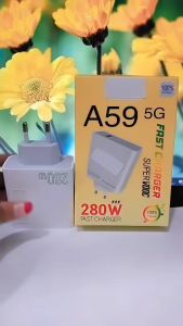 Batok Adapter OPP A59 5G Super VOOC 280W Fast Charger Support Fast Charging