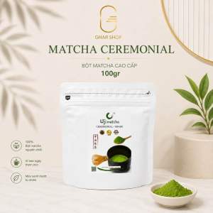 Bột Matcha CEREMONIAL GRADE Thu hoạch vụ Xuân 100G TÚI ZIP