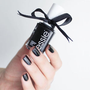 American Essie Nail Polish Classic Agate Pure Black 56 Whitening Baking-Free Quick-Drying Long-Lasting Toe Manicure Waterproof