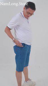 Quần Ngắn Nam Vải Jean Cotton Co Giãn COMBO 2 Quần Túi Chéo Bis Size