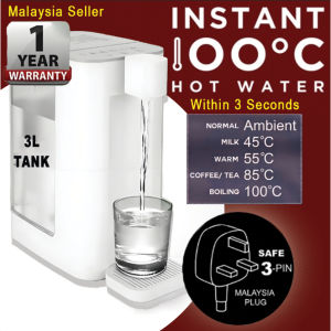 Ready Stock 即热式饮水机 XIAOMI 3L Water Dispenser Thermo Pot LCD Screen Digital Desktop Instant Hot Water Pot Kettle Heater Dispenser Adjustment Temperature Fast Heat Desktop Water Dispenser 飲水機