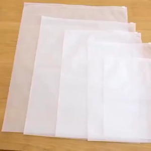 10PCS Frosted Transparent Storage Bag Portable Clothes Underwear Waterproof Zipper Packaging Bags