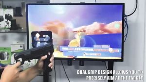 Gun Shape Handgrip Shooting Sense Controller Grip for Nintendo Switch Ns Switch Oled Joycon Handgrip