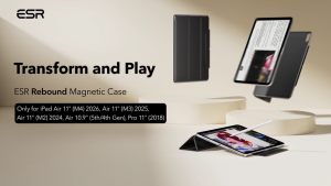 ESR for iPad Air 11 / 13 Inch (M4/M3/M2) Rebound Magnetic Case iPad Pro 11 / 13 Inch(M5/M4) Case iPad Air 5th/4th Gen (2022/2020) iPad Pro12.9 (2022/2021/2020)Powerful Magnetic Attachment Slim Trifold Stand Case Auto Wake/Sleep Durable Protection