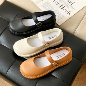 Sepatu Docmart Loafers Wanita Polos Pantofel Shoes Low Heel Cewek Kuliah Kantor BISA COD SPT-76